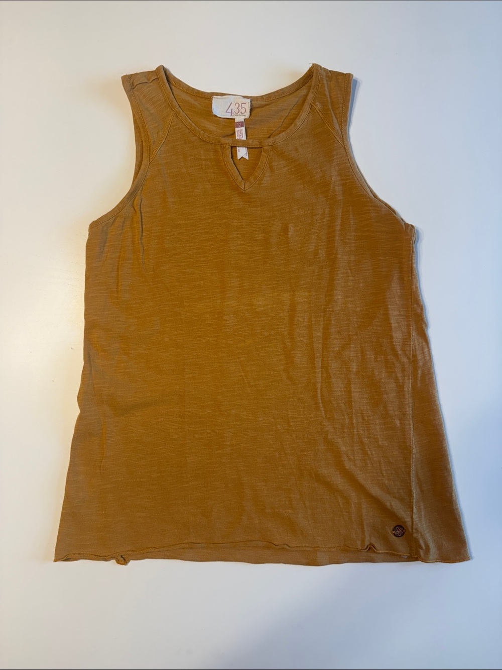 Matilda Jane Girls' Sleeveless Tank Top in Mustard Sz 12 VGUC